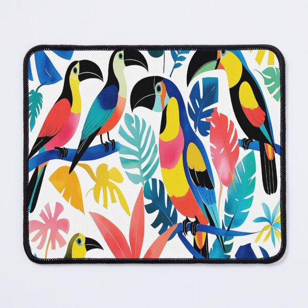 Item preview, Matisse Style Tropical Birds Watercolor Collage designed and sold by Max Store.