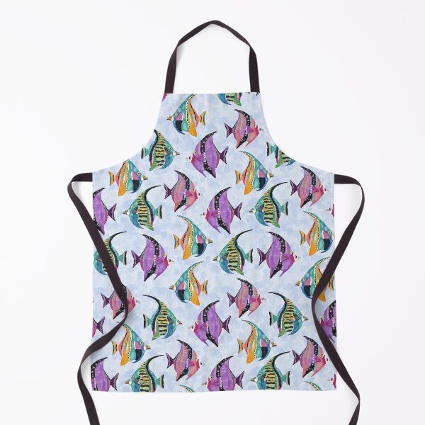 Item preview, Tropical Fish Watercolor Seamless Pattern designed and sold by Magnolia Valley Art.