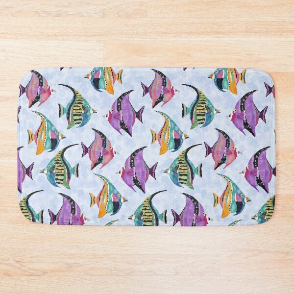 Item preview, Tropical Fish Watercolor Seamless Pattern designed and sold by Magnolia Valley Art.