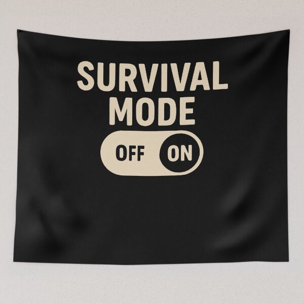 Item preview, Survival Mode On Prepper Bushcrafting designed and sold by LuminOrb.