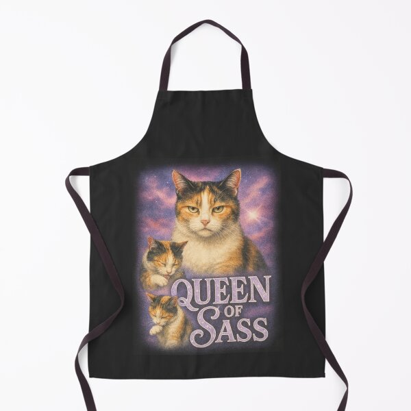 Item preview, Queen of Sass Calico Cat Funny 90s R&B Bootleg Tee designed and sold by catastrocat.