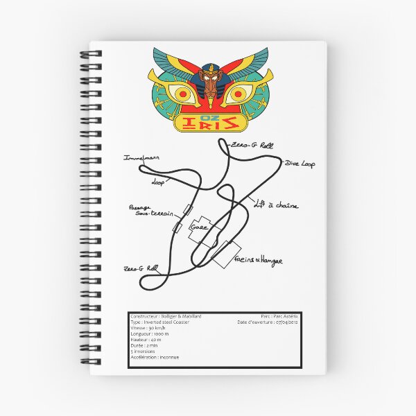 Item preview, Oziris roller coaster layout and technical sheet designed and sold by FoolishDreamers.