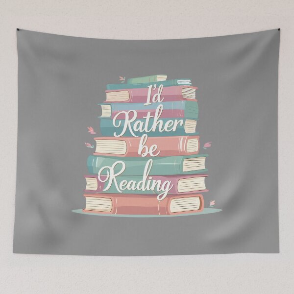 Item preview, I'd Rather Be Reading designed and sold by NerdyRunner.