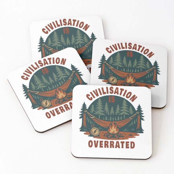 Item preview, Civilisation Is Overrated Prepper Survival designed and sold by LuminOrb.