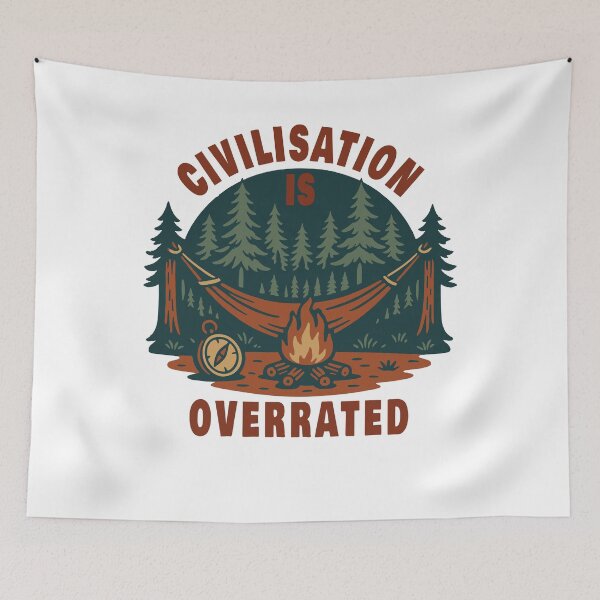 Item preview, Civilisation Is Overrated Prepper Survival designed and sold by LuminOrb.