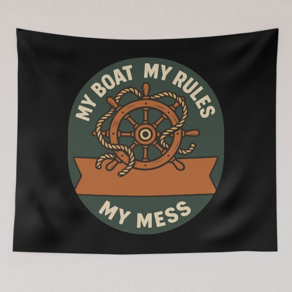 Item preview, My Boat My Rules Nautical Vintage Sailing designed and sold by LuminOrb.