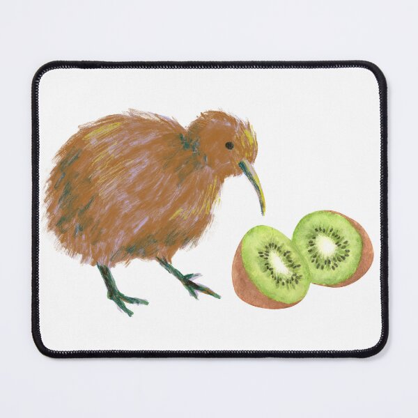 Item preview, Kiwi Meets Kiwi – Whimsical Nature Pun designed and sold by Softglow-Studio.