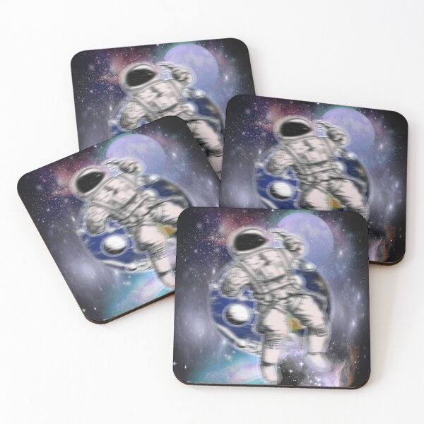 Item preview, Cosmic Drift – Astronaut Floating Through Galaxy Space designed and sold by Heavenly-Cloudz.
