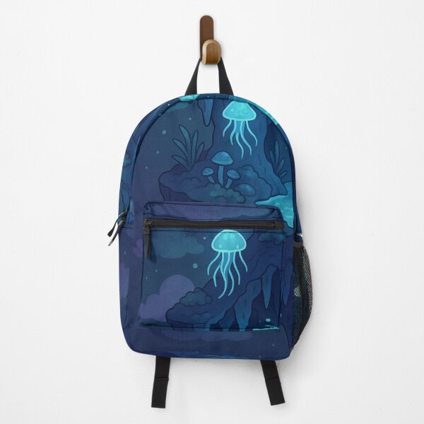 Item preview, Floating Marine Cave – Mystical Underwater Island with Bioluminescent Creatures designed and sold by InspireHaven.