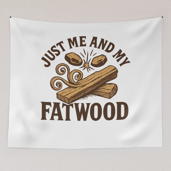 Item preview, Just Me And My Fatwood Prepper Survival designed and sold by LuminOrb.
