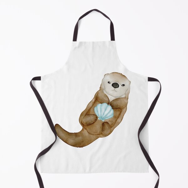 Item preview, Shell Yeah – Cozy Otter with a Clam designed and sold by Softglow-Studio.