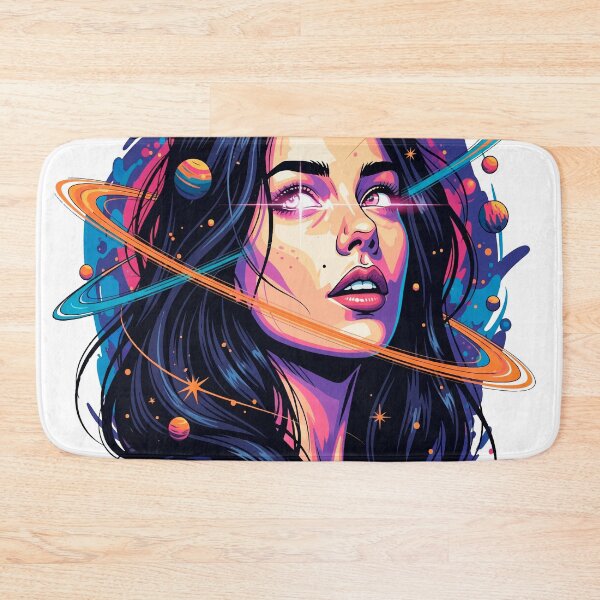 Item preview, All Dolled Up Solaris Queen — Vibrant Pop Art Collage of a Celestial Woman designed and sold by  Ojo de Lilith.