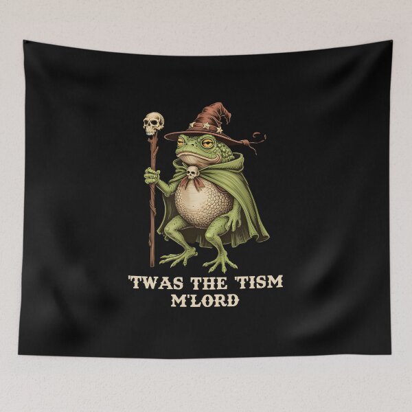 Item preview, 'Twas the 'Tism M'Lord Wizard Frog Autism designed and sold by gear-posters.