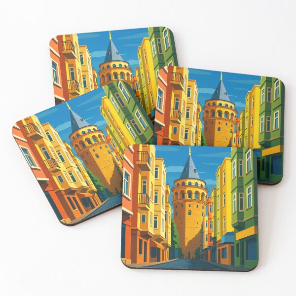Item preview, Istanbul Galata Tower Turkey Travel Art Cityscape designed and sold by kakarikihill.