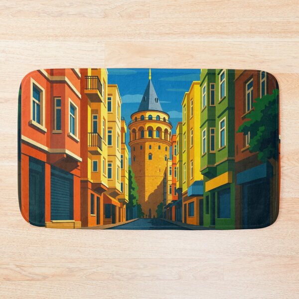 Item preview, Istanbul Galata Tower Turkey Travel Art Cityscape designed and sold by kakarikihill.