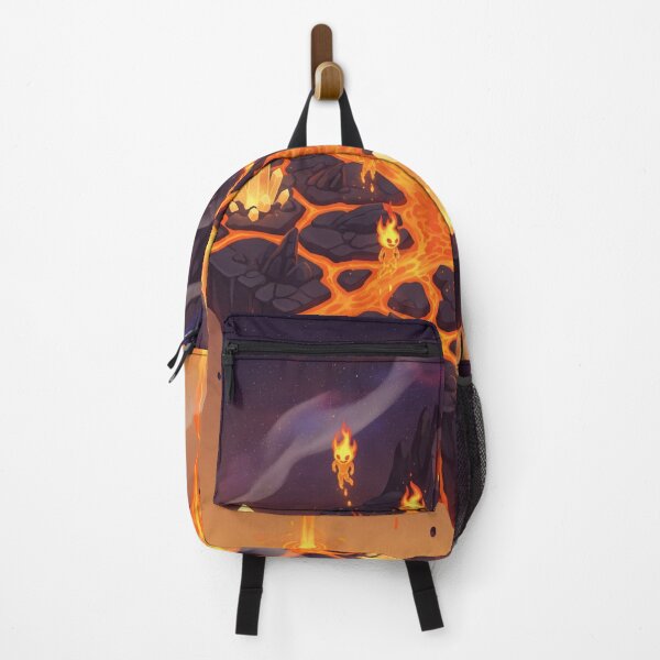 Item preview, Island of the Burning Core – Floating Volcanic World with Fire Spirits and Glowing Lava designed and sold by InspireHaven.