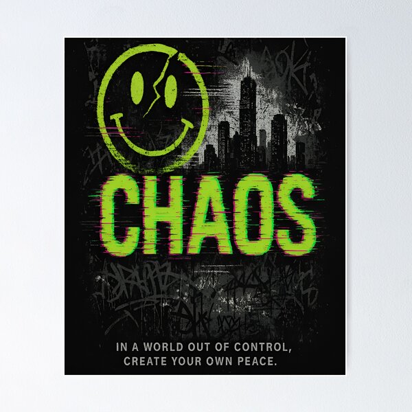 Item preview, CYBERPUNK CHAOS TEE SHIRT ai generated created by frasues designed and sold by frasues.