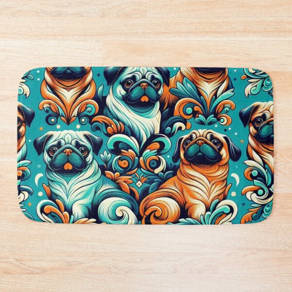 Item preview, Sweet Little Pug Dogs designed and sold by Wags & Tails.