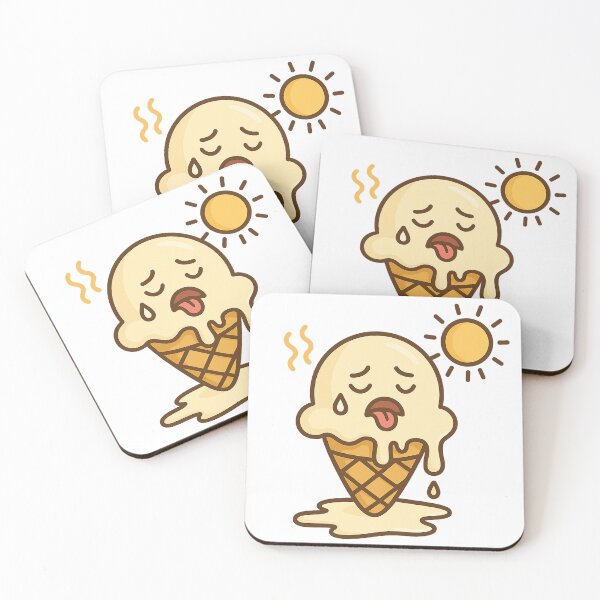 Item preview, Melting Ice Cream Complaining About the Heat – Funny Summer Design designed and sold by ToonyTeez.