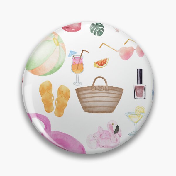 Item preview, Beach Babe Essentials – Summer Watercolor Set designed and sold by Softglow-Studio.