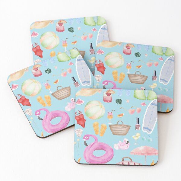 Item preview, Beach Babe Essentials – Summer Watercolor Set designed and sold by Softglow-Studio.
