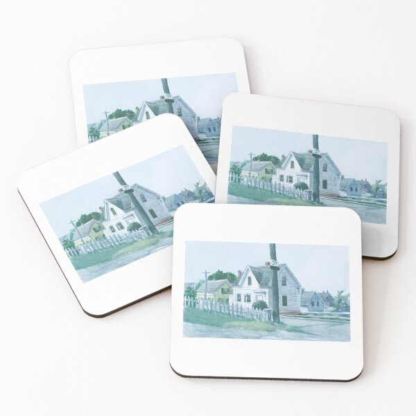 Item preview, White house with dormer window Edward Hopper designed and sold by TeeARTHY.