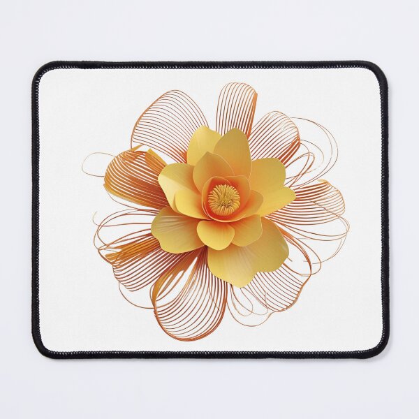 Item preview,   3D lacey orange and yellow flower  designed and sold by My Pitbull Place.