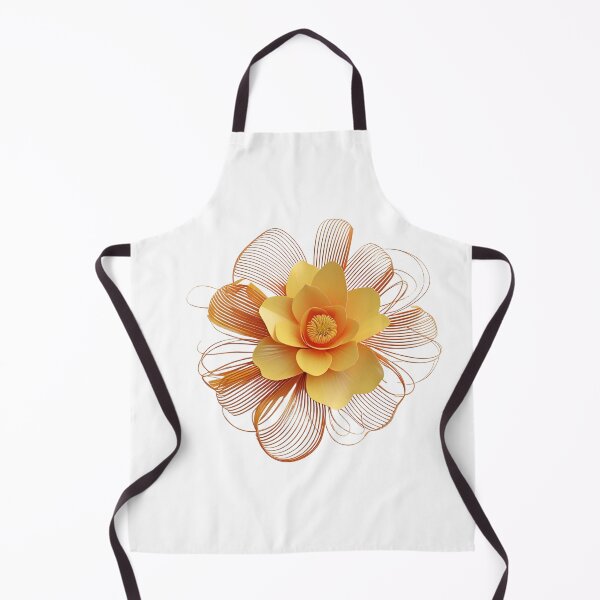 Item preview, 3D lacey orange and yellow flower designed and sold by My Pitbull Place.
