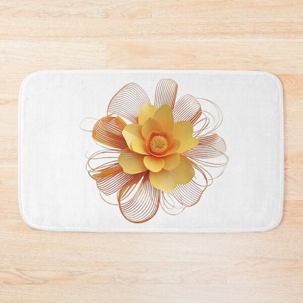 Item preview,   3D lacey orange and yellow flower  designed and sold by My Pitbull Place.