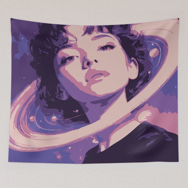 Item preview, All Dolled Up Solaris Queen — Vibrant Pop Art Collage of a Celestial Woman designed and sold by  Ojo de Lilith.