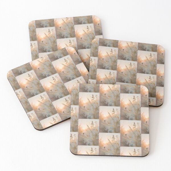 Item preview, Serene Sunrise Botanical Painting in Warm Earth Tones designed and sold by Monascreativeempire.