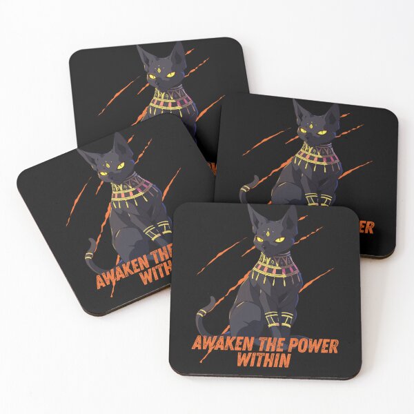 Item preview, Awaken the Power Within – Mystical Black Pharaoh Cat Design designed and sold by Tiatooty.