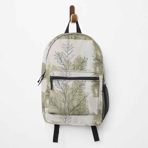 Item preview, Elegant Botanical Line Art with Soft Green Watercolour Wash designed and sold by Monascreativeempire.