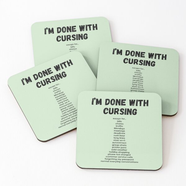Item preview, Almost Angelic: The Cursing Slip-Up Tee designed and sold by CtrlAltNope.
