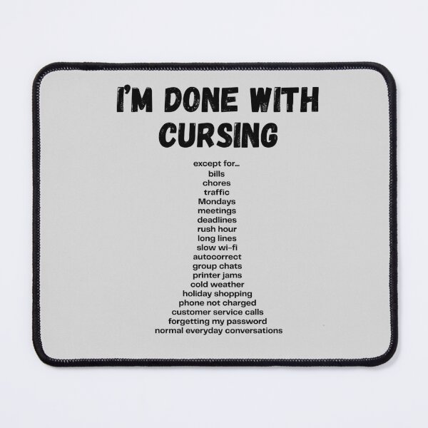 Item preview, Almost Angelic: The Cursing Slip-Up Tee designed and sold by CtrlAltNope.
