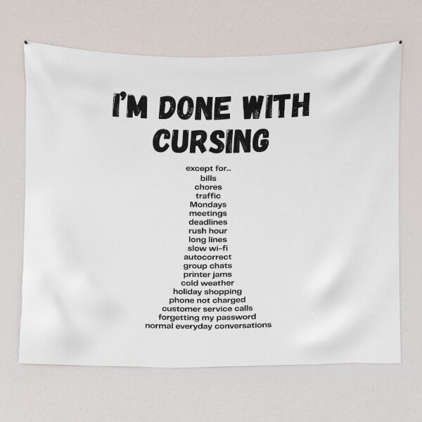 Item preview, Almost Angelic: The Cursing Slip-Up Tee designed and sold by CtrlAltNope.