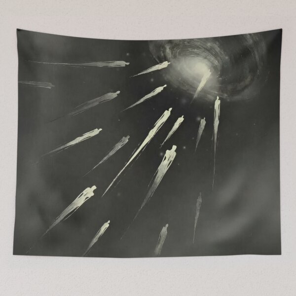 Item preview, Ascension to the Light – Spiritual Galaxy Souls Art designed and sold by Not Hugo.