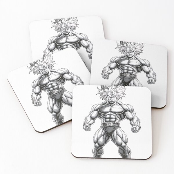 Item preview, Einstein Goes Super Saiyan – Muscle Physicist T-Shirt Black & White designed and sold by KreativKulture.