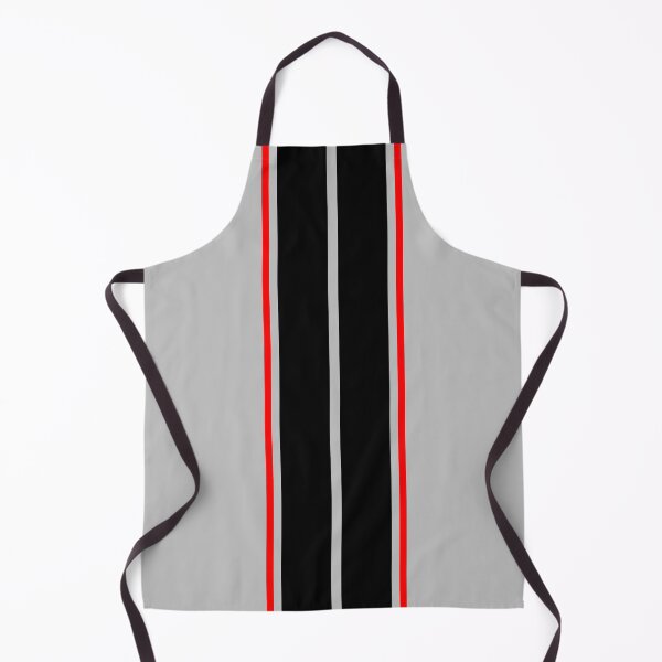 Item preview, Dual Black Stripes With Red Pinstripes (Light Gray Background) designed and sold by Racing Stripes Only.