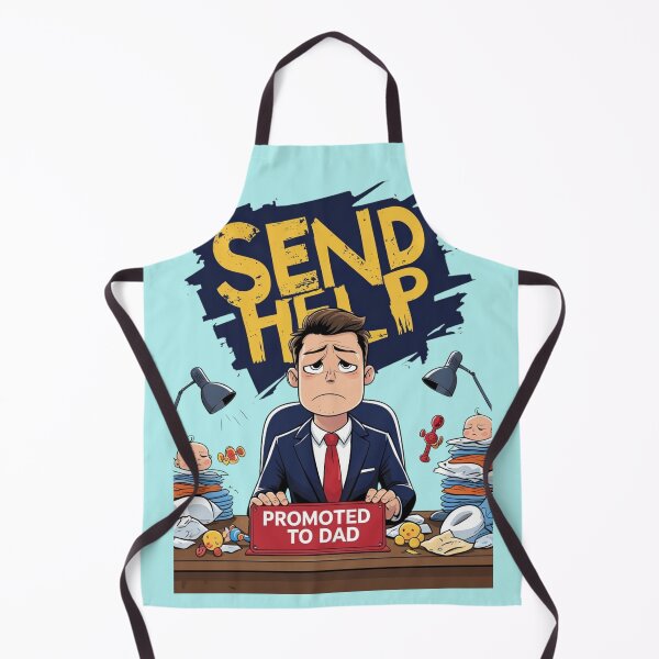 Item preview, Promoted to Dad Send Help Panic T-Shirt designed and sold by Fantasyhollow18.
