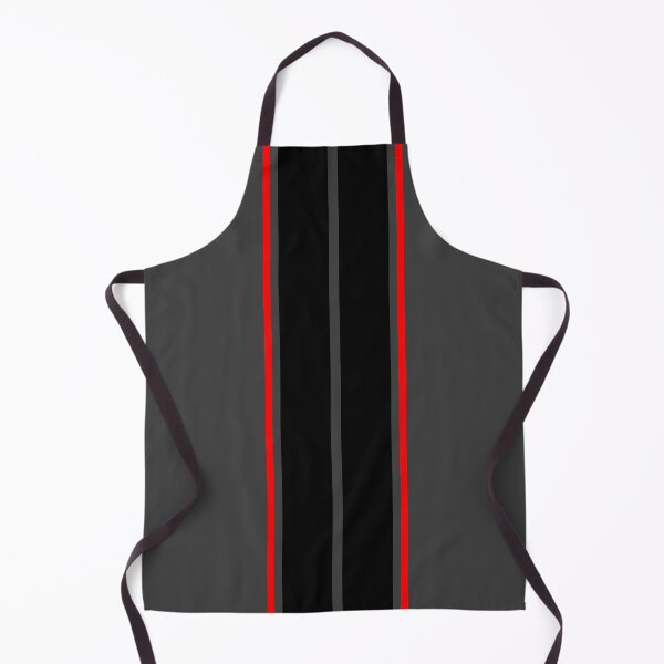 Item preview, Dual Black Stripes With Red Pinstripes (Dark Gray Background) designed and sold by Racing Stripes Only.