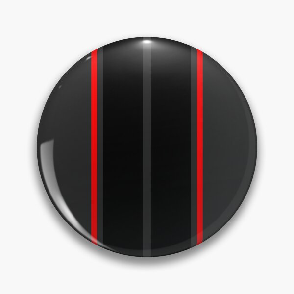 Item preview, Rayas negras dobles con rayas rojas (fondo gris oscuro) designed and sold by Racing Stripes Only.