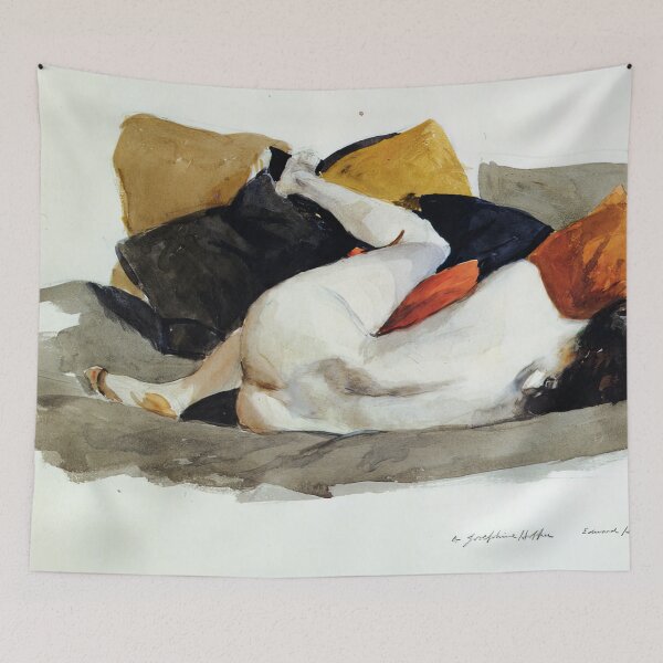 Aperçu de l'œuvre Edward Hopper nu allongé créée et vendue par TeeARTHY.