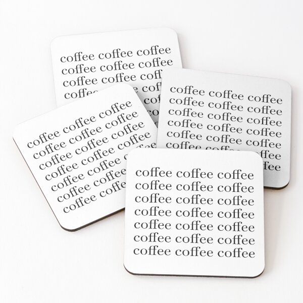 Item preview, Coffee coffee coffee funny phrase lettering designed and sold by Halcja.