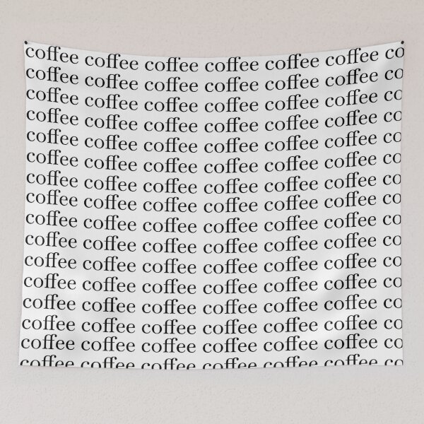 Item preview, Coffee coffee coffee funny phrase lettering designed and sold by Halcart.