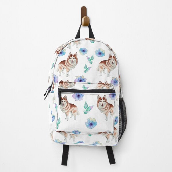 Item preview, Mini husky with anemone flowers designed and sold by Lubakeep-art.