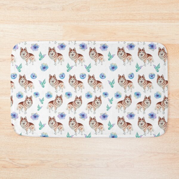 Item preview, Mini husky with anemone flowers  designed and sold by Lubakeep-art.