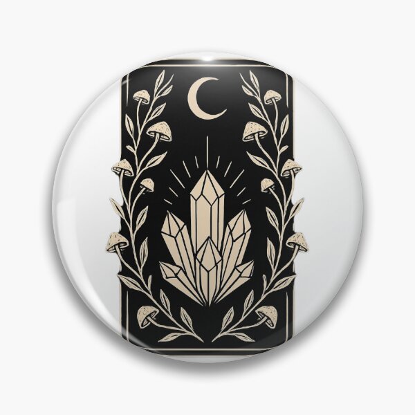 Item preview, Midnight Mushroom Crystal Crest designed and sold by DafinaGlyph.