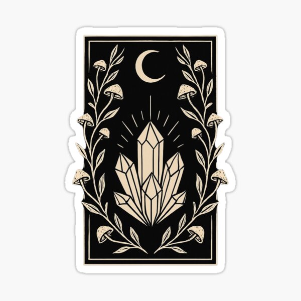 Item preview, Midnight Mushroom Crystal Crest designed and sold by DafinaGlyph.