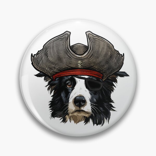 Item preview, Border Collie Pirate designed and sold by whyitsme.